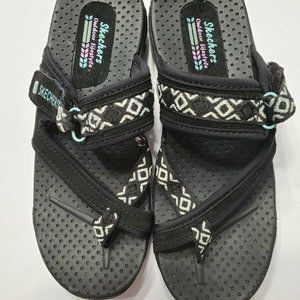 Sketchers Reggae Trailway Blk/White 40798 Women's